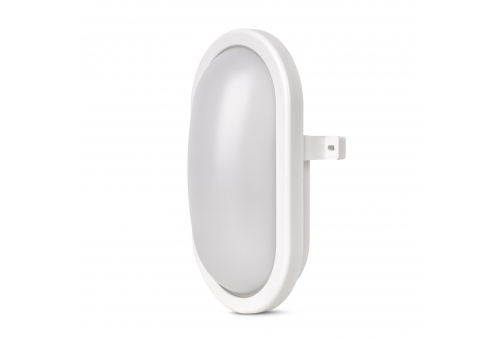 Avide Bulkhead Lamp Saturn-O oval IP54 12W NW 4000K White