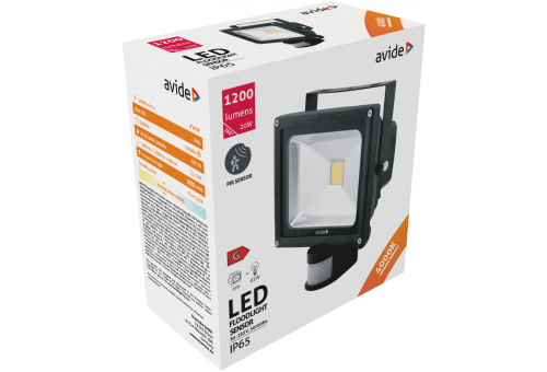 LED Flutlichter 20W NW 4000K mit Bewegungssensor PIR Bewegungssensor