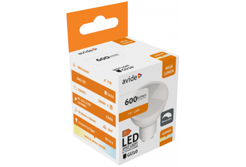 LED Spot Plastik Dimmbar 7W GU10 NW