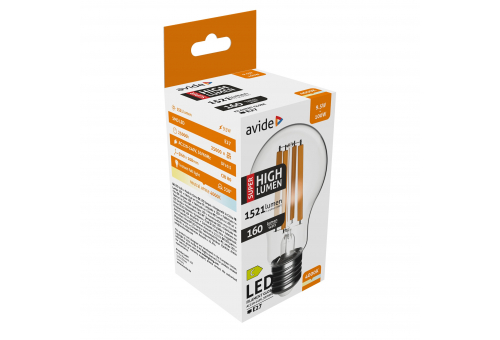 LED Filament Birnenform 9.5W E27 A60 NW 4000K Super Hohe Lichtausbeute