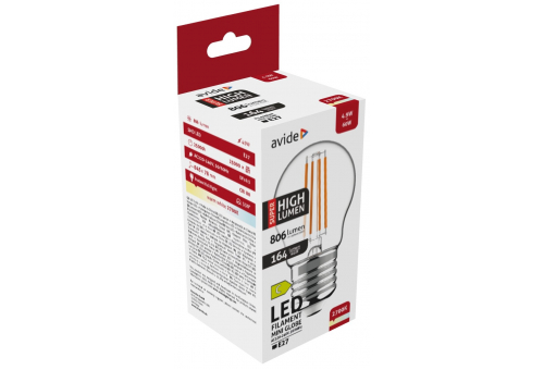 LED Filament Mini Birnenform 4.9W E27 WW 2700K Super Hohe Lichtausbeute