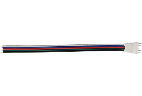 LED Streifen 12V RGB+W 5PIN Normal Kabel Vater Stecker