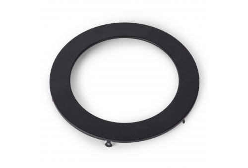 Avide Alu Panel Frame Black round, for 12W recessed ALU panel