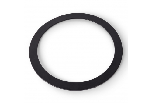 Avide Alu Panel Frame Black round, for 24W recessed ALU panel
