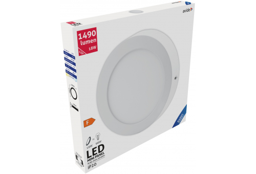 LED Deckenleuchte wandmontierbar Alu 18W CW 6400K