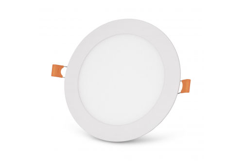 Avide LED Ceiling Lamp Recessed Panel Round ALU 12W CCT IP44/IP44