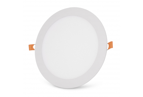 Avide LED Ceiling Lamp Recessed Panel Round ALU 18W CCT IP44/IP44