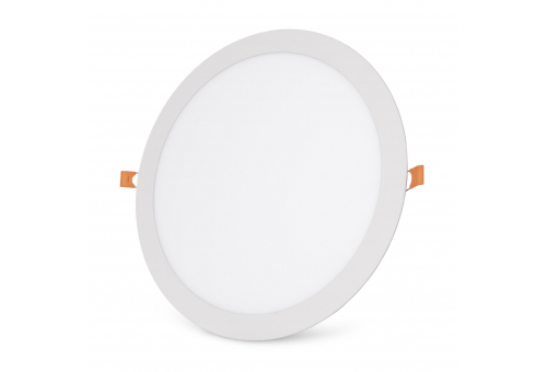 Avide LED Ceiling Lamp Recessed Panel Round ALU 24W CCT IP44/IP44
